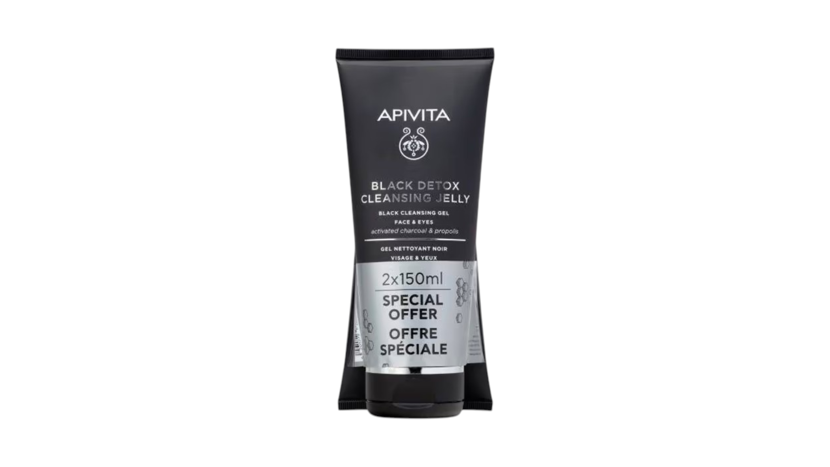 Apivita Black Cleansing Gel 2x150ML Special Offer