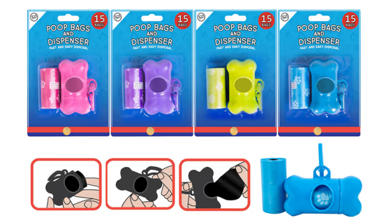 POOP BAGS AND DISPENSER