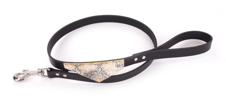 Martin Sellier Collar Leather Malibu Beige/Black T75