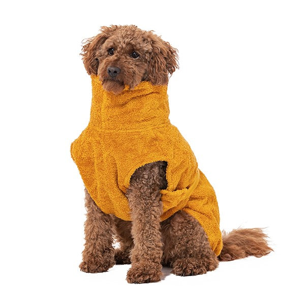 Lills Dog Bathrobe Organic Cotton Amber Xs