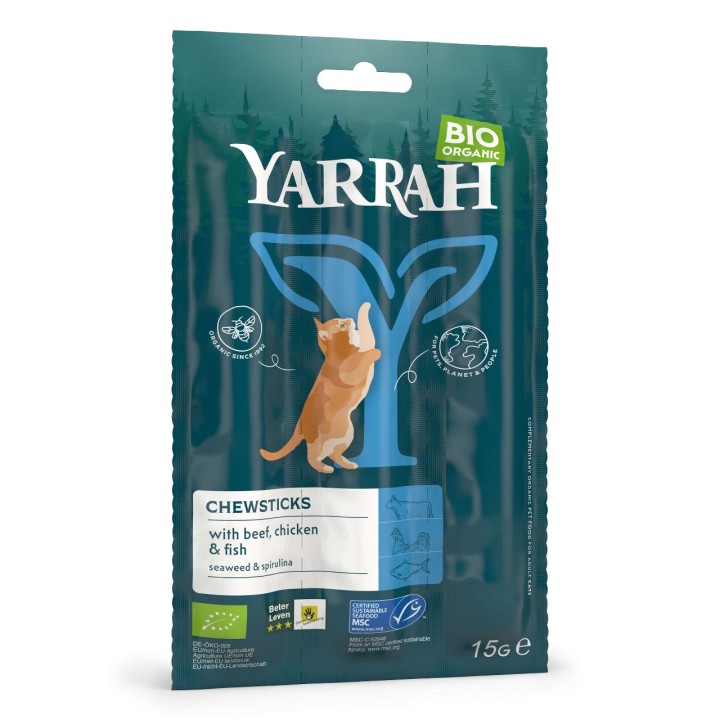 Yarrah Bio Grain Free Cat Chewsticks 15G