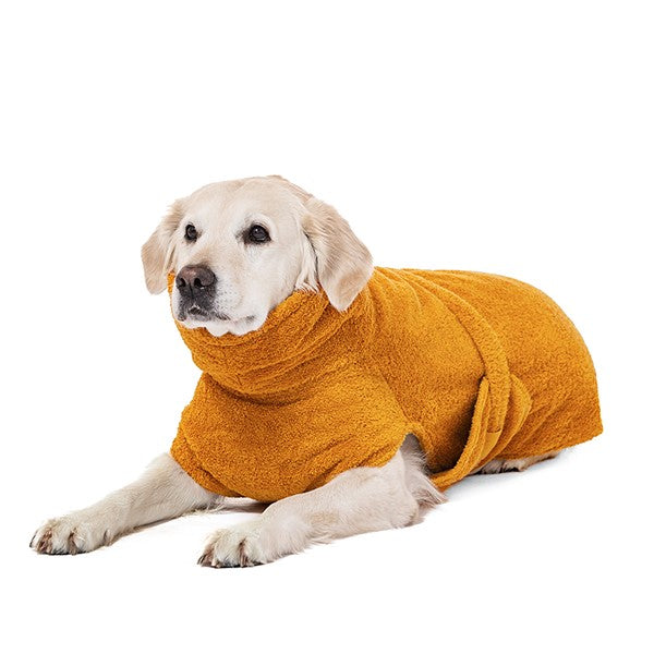 Lills Dog Bathrobe Organic Cotton Amber L