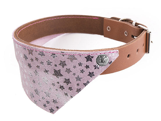 Martin Sellier Collar Leather Miami Pink/Brown T56
