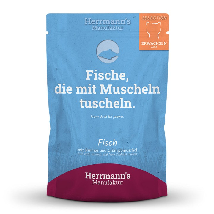 Herrmann Fish With Shrimps And Green Lipped Mussel 100G