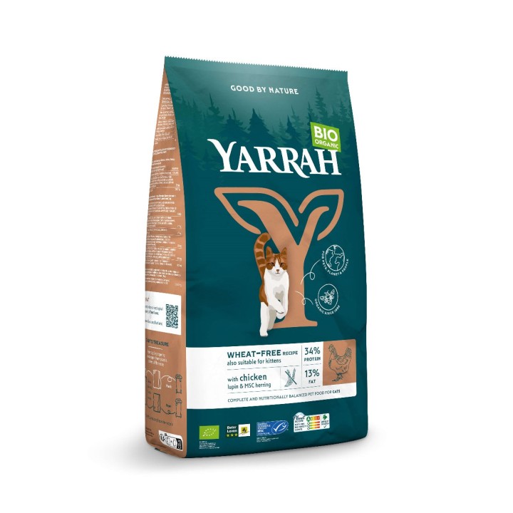 Yarrah Bio Dry Cat Food Wheat Free 800G