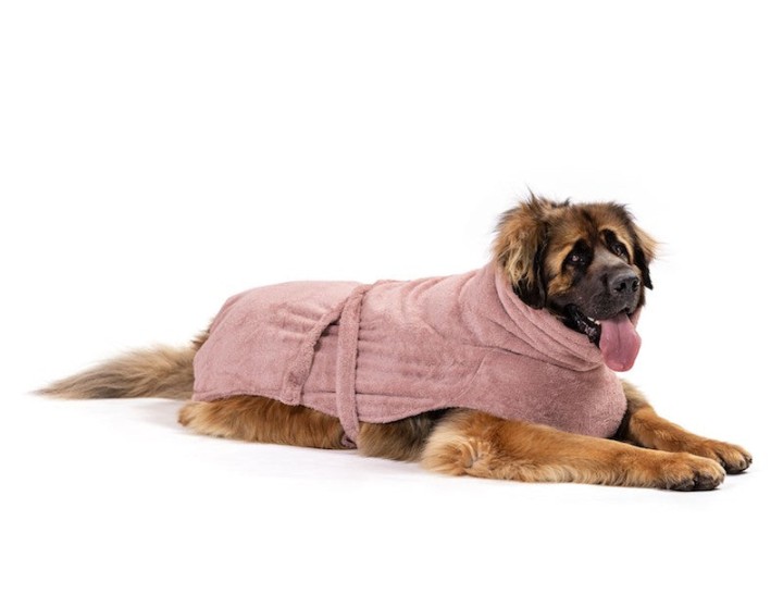 Lills Dog Bathrobe Organic Cotton Pink Berry 3Xl