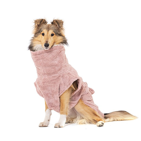 Lills Dog Bathrobe Organic Cotton Pink Berry 4Xl