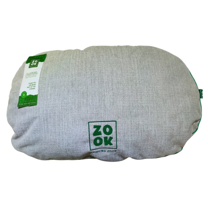 Zook Oval Cushion Gravel 78X54Cm