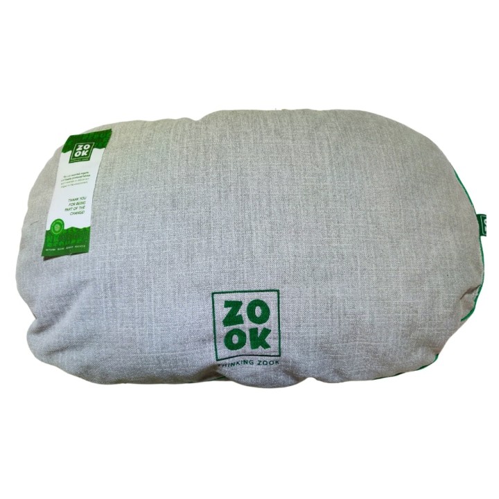 Zook Oval Cushion Gravel 93X63Cm