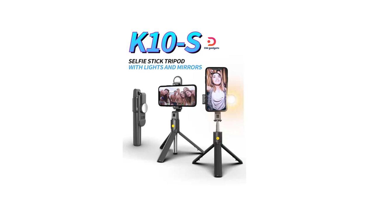 382A#K10S®Selfie stick/tripod stand – Black