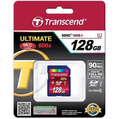 TRANSCEND MEMORY CARD SD 128GB SDXC (BRAND NEW)