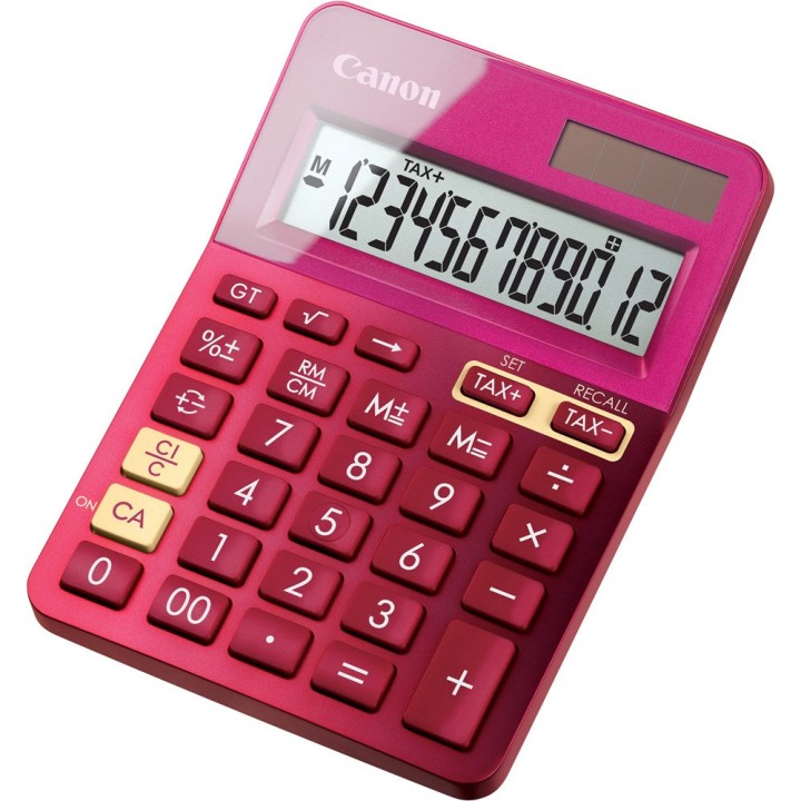 CANON CALCULATOR LS100KMPK, 10 DIGIT, DUAL POWER, LARGE DISPLAY, TAX FUNCTIONS, RECYCLABLE MATERIAL, PINK (BRAND NEW)