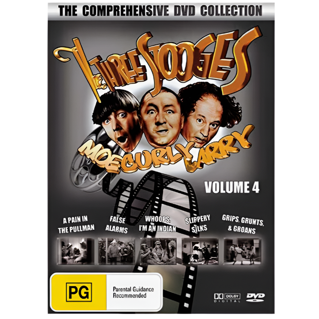 The Three Stooges Volume 4 - The Comprehensive Collection 5 Movie - DVD Video (BRAND NEW - FACTORY SEALED)