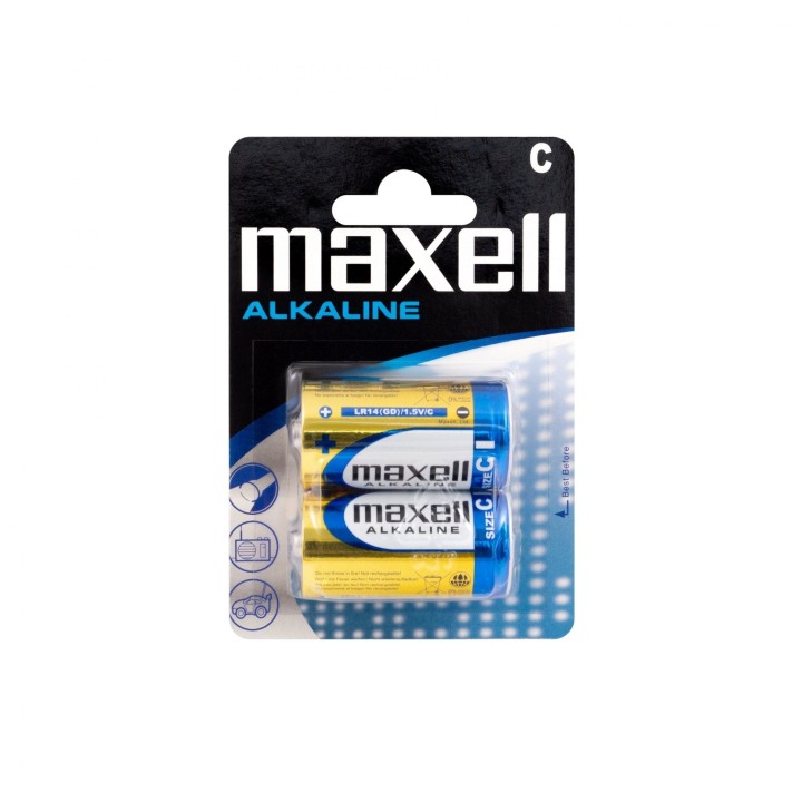 MAXELL BATTERIES LR-14 2PK BLISTER (BRAND NEW)
