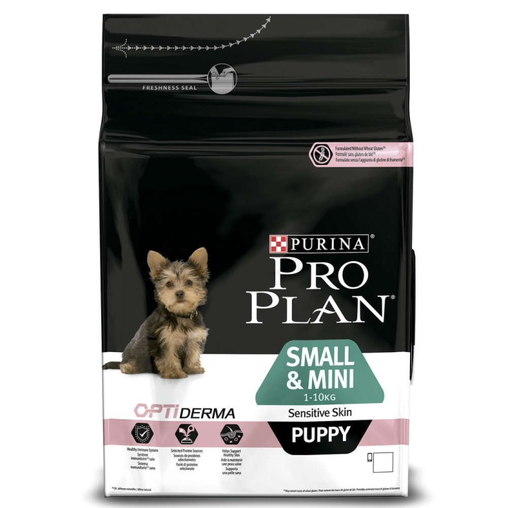 Purina Small & Mini Puppy <1 Sensitive Skin Salmon 3Kg