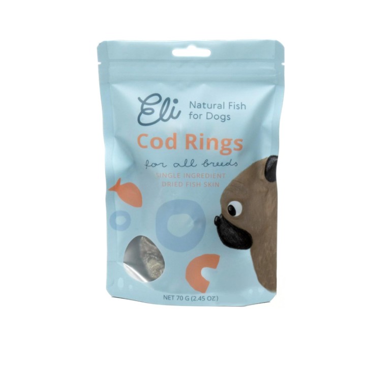 Eli Natural Fish For Dogs Cod Rings 70G