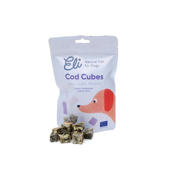 Eli Natural Fish For Dogs Fish Cubes 80G