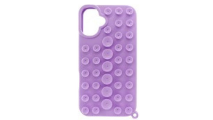 Purple Suction cup soft cover case 16plus