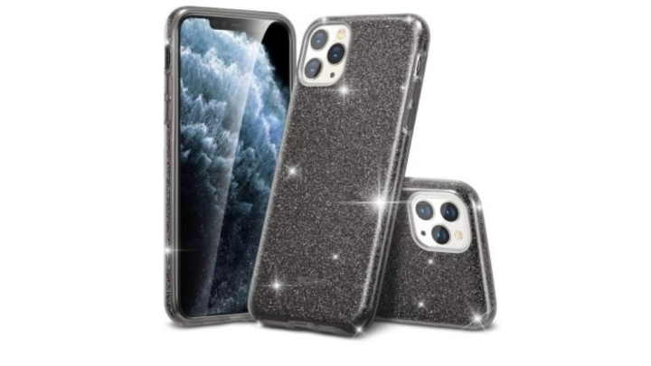 Black Double layer & glitter hard cover 16pro