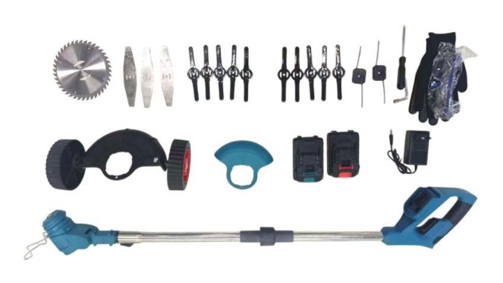 48V Cordless Grass & Lawn Trimmer Set with 2 Batteries