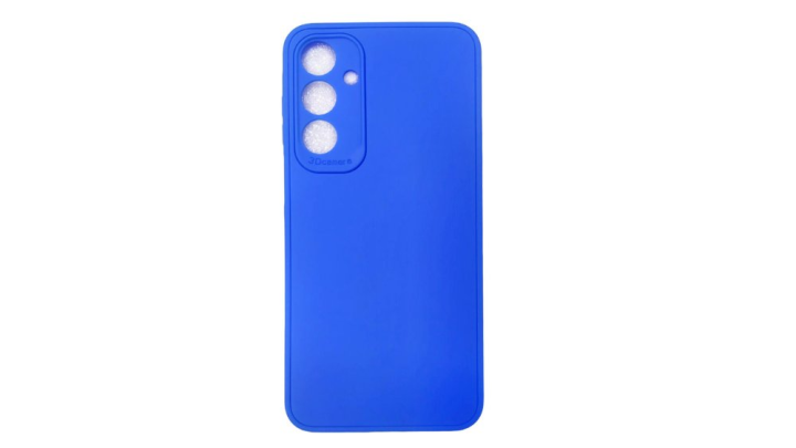 Blue Silicone Case for Samsung Galaxy A34 – Bright & Protective