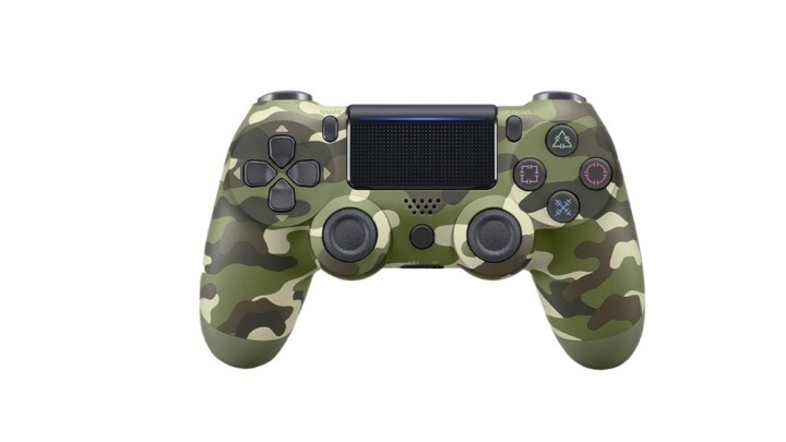 Wireless playstation controller green camouflage