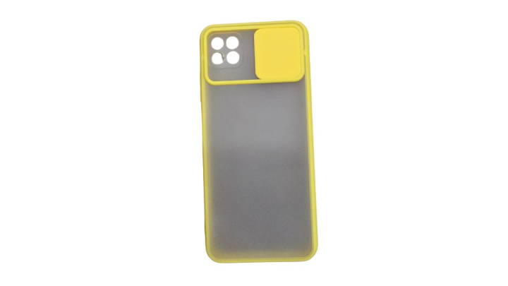 Samsung Galaxy A22 5G / A22S Case with Camera Protection – Yellow Frame