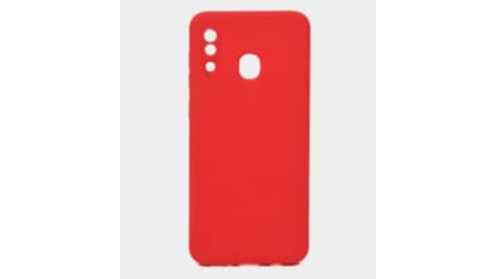 Red Silicone Case for Samsung Galaxy A20E– Slim & Protective