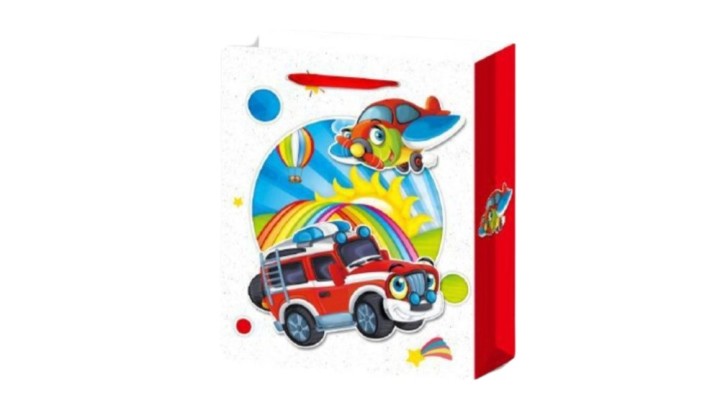 Gift bag Red Car&airplane