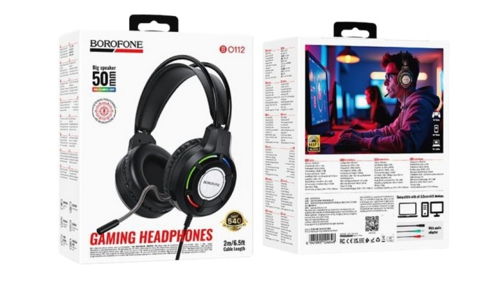 . 🎮 BOROFONE Gaming Headphones — Black RGB