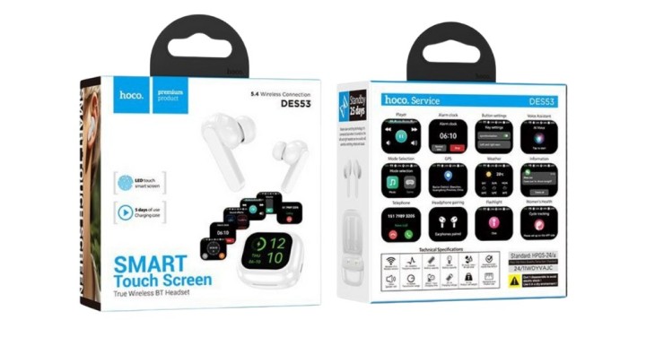 🎧 HOCO DES53 — Smart Touch Screen TWS Headset