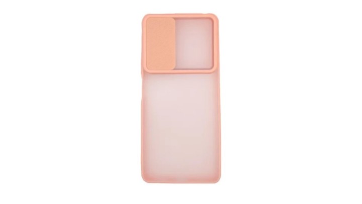 Pink Privacy Camera Cover Case for Samsung A73 – Matte Back with Slide Lens Protector