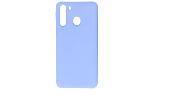 Purple light Silicone Case for Samsung Galaxy A21– Slim & Protective