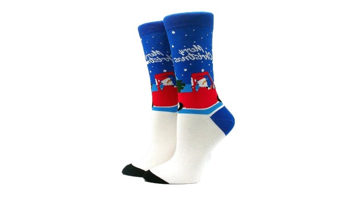 Santa driving Socks