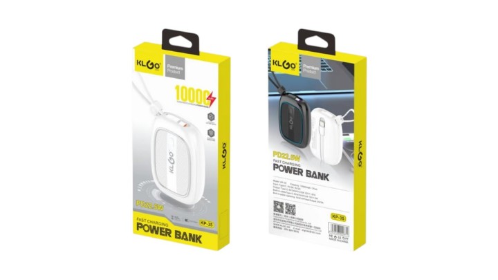 🔋 KLGO KP-35 Power Bank 10000mAh PD 22.5W Fast Charging