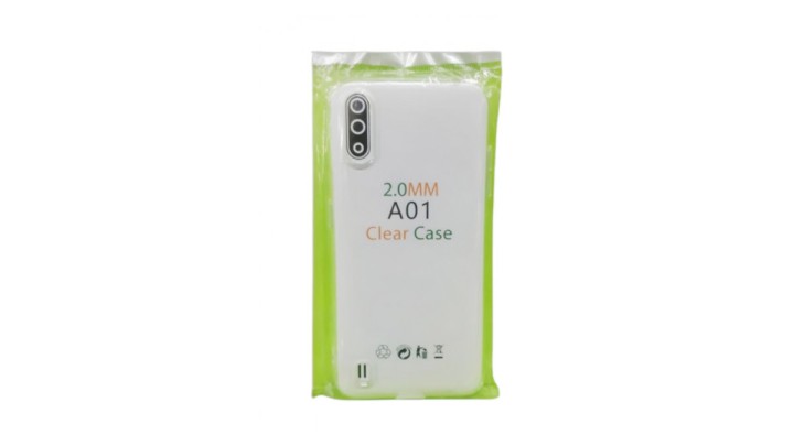 Clear soft Silicone Case for Samsung Galaxy A01– Slim & Protective
