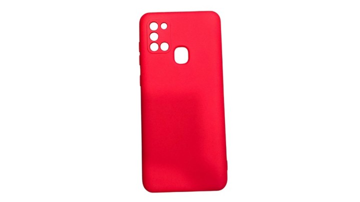 Red Silicone Case for Samsung Galaxy A21S– Slim & Protective