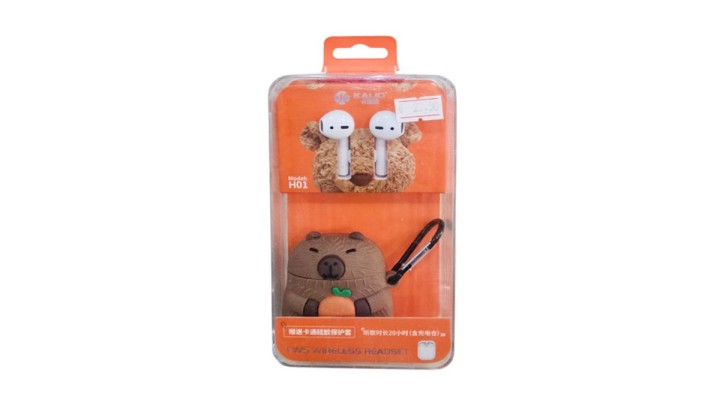 Capybara TWS Wireless Earbuds with Cute Character Case