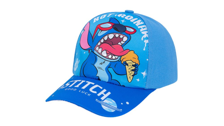 Blue Stitch Ice Cream Cap for Kids – Cartoon Summer Hat