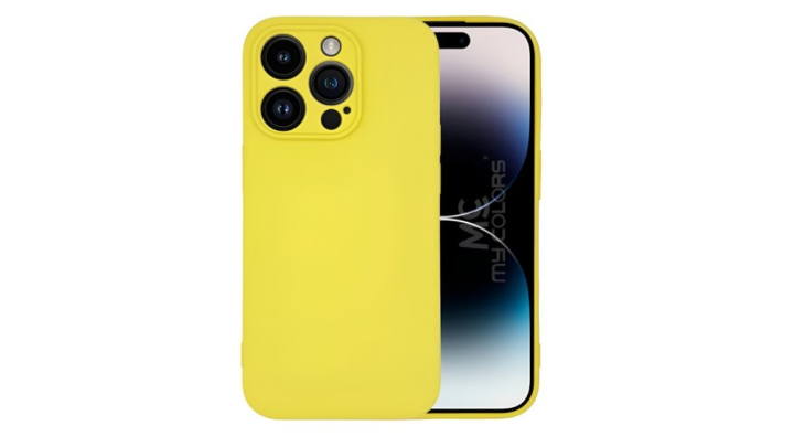 Yellow Silicone Shockproof iPhone 16 pro Case