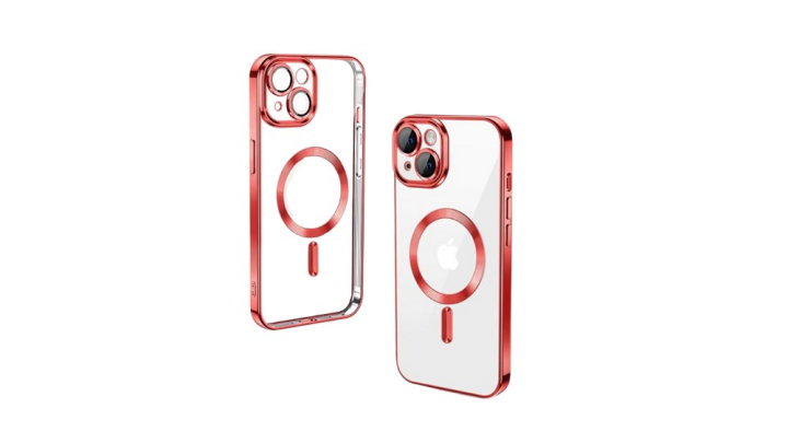 MagSafe Clear iPhone Case with red Edge – Slim, Protective iphone 13