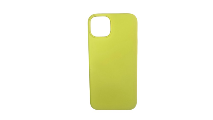 Yellow green Silicone Shockproof iPhone 15 + Case