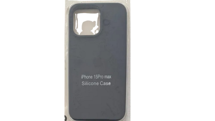 Grey Silicone Shockproof iPhone 15 promax Case