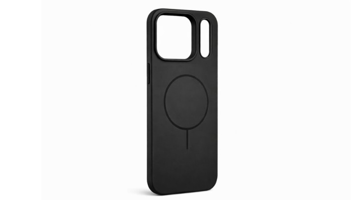 Black Silicone Phone Case for iPhone 17 pro max