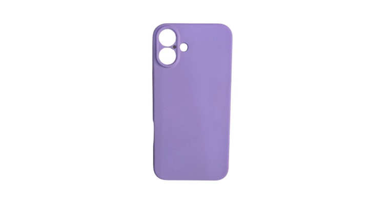 Purple Silicone Shockproof iPhone 16 Case