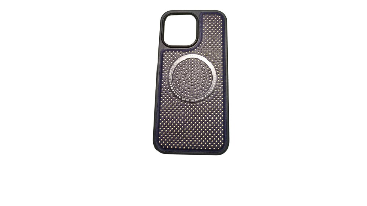 MagSafe Magnetic Phone Case with Metal Texture – Shockproof & Slim Design Blue
