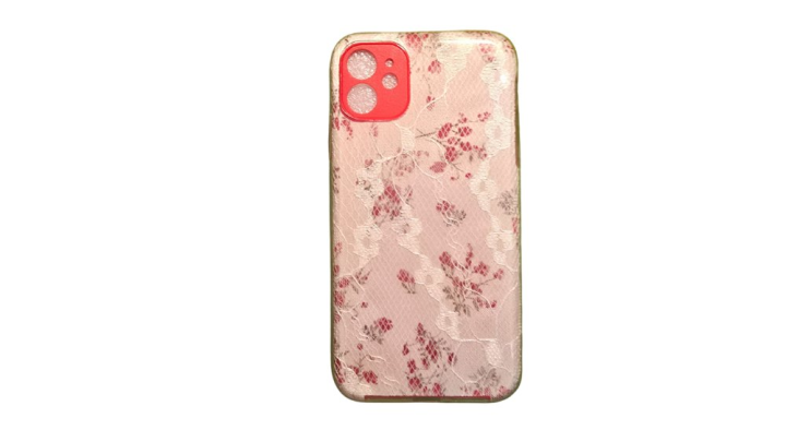 Red Floral Silicone Shockproof iPhone 11 case