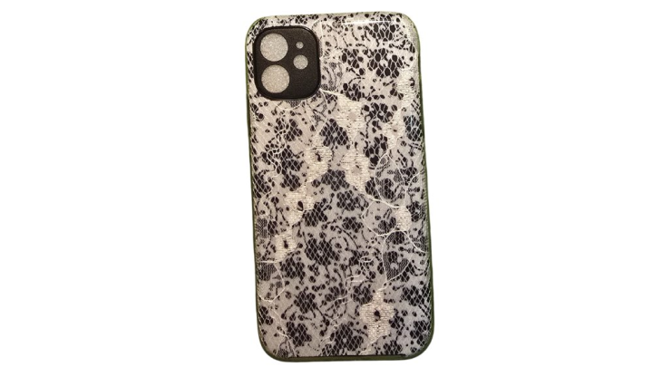 Black Floral Silicone Shockproof iPhone 11 case