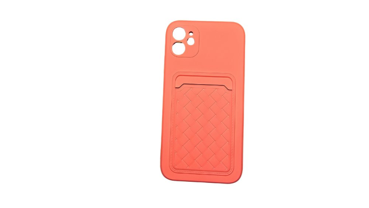 Wallet orange Phone Case with Card Holder – Shockproof, Slim & Stylish