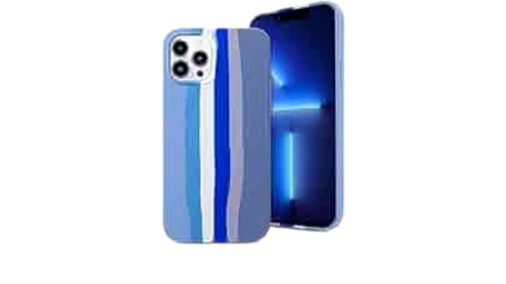 Multicolour blue Silicone Shockproof iPhone 12 pro maxCase